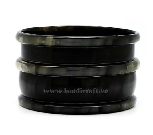 Triple Lines Horn Bangle Bracelet HD00442, handmade buffalo horn jewelry