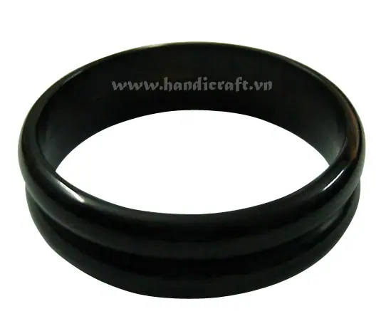 Double Horn Bangle Bracelet HD00447, handmade buffalo horn jewelry