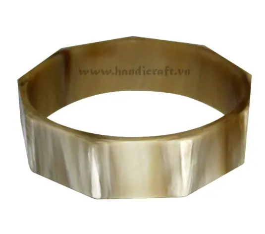 Multi Angles Horn Bangle Bracelet HD00451, handmade natural buffalo horn jewelry from Vietnam