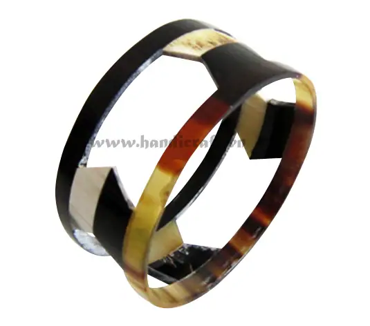 Carved Horn Bangle Bracelet HD00453, handmade buffalo horn jewelry