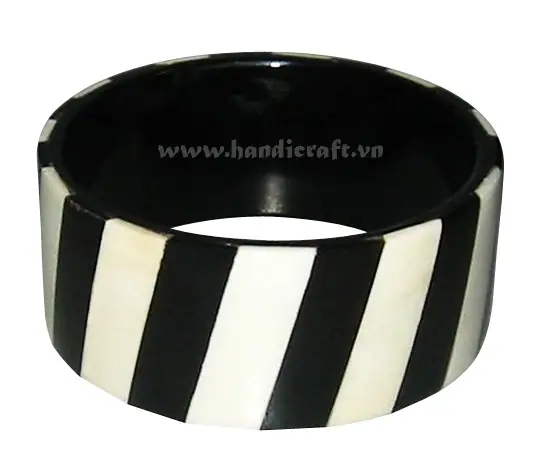 Buffalo Horn & Bone Bracelet Let HD00455, handmade buffalo horn jewelry