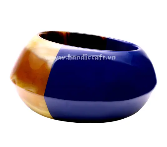 Horn & Lacquer Bangle Bracelet HD00488, handmade buffalo horn jewelry