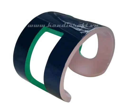 Cuff Horn Bracelet with Lacquer HD00501, handmade buffalo horn jewelry
