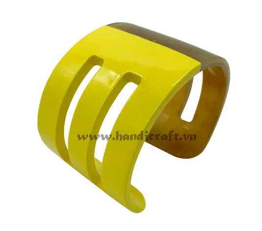 Horn & Lacquer Bracelet HD00525, handmade buffalo horn jewelry