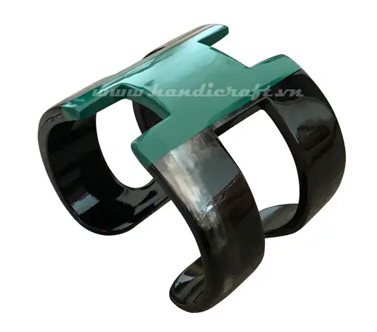 Horn & Lacquer Bracelet HD00526, handmade buffalo horn jewelry