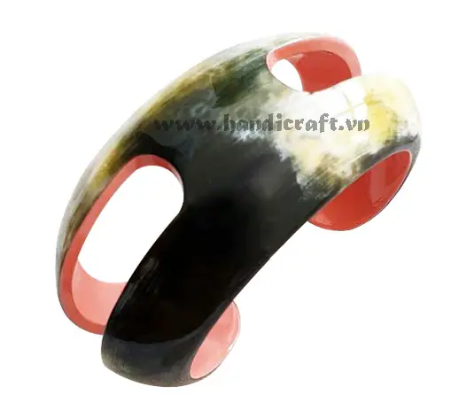 Horn & Lacquer Bracelet HD00527, handmade buffalo horn jewelry