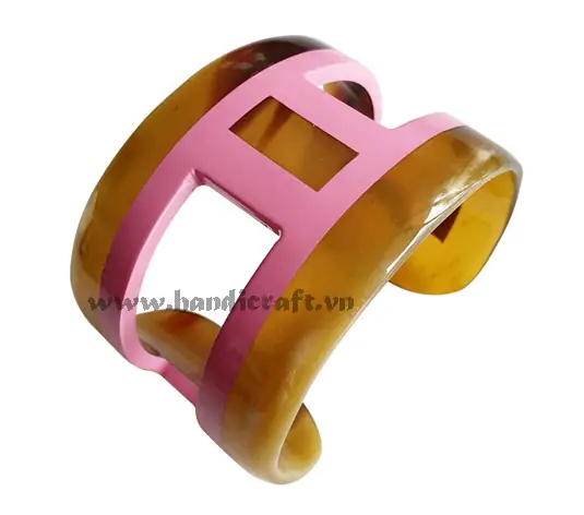 Horn & Lacquer Bracelet HD00528, handmade buffalo horn jewelry