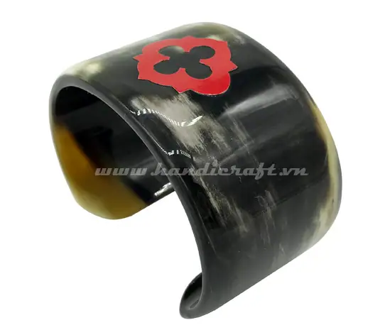 Horn & Lacquer Bracelet HD00531, handmade buffalo horn jewelry
