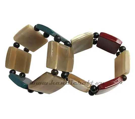 Horn & Lacquer Bracelet HD00536, handmade buffalo horn jewelry