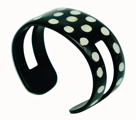 Black Horn Bracelet HD00542, handmade buffalo horn jewelry