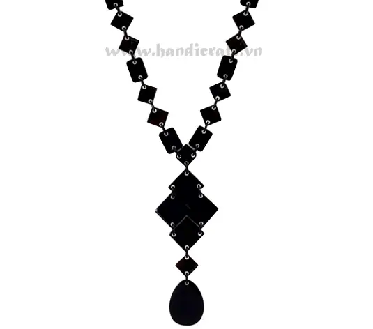 Small Square Horn Chain HD10018, handmade buffalo horn jewelry