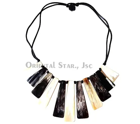 Dark & Light Horn HD10020, handmade buffalo horn jewelry