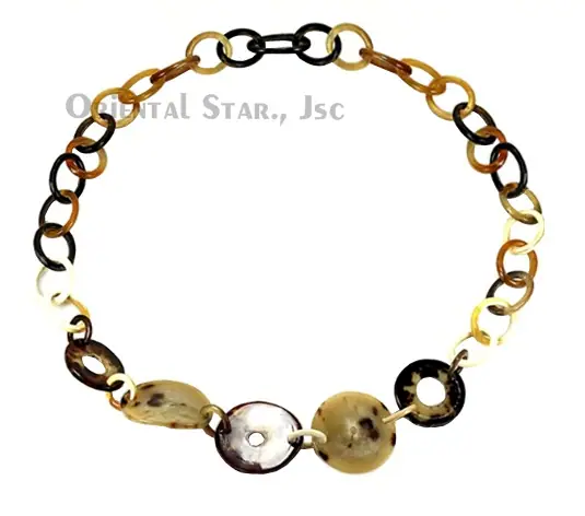 Natural Horn Circles HD10035, handmade buffalo horn jewelry