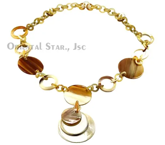 Natural Horn Links HD10039, handmade buffalo horn jewelry