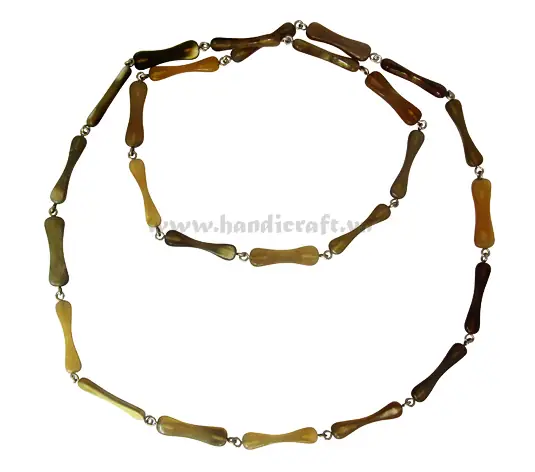 Natural Horn with Bone Shaped HD10060, handmade buffalo horn jewelry