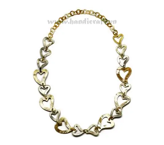 Horn Heart Shaped HD10076, handmade buffalo horn jewelry