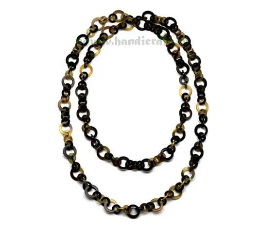 Long Horn Chain Necklace HD10128, handmade buffalo horn jewelry