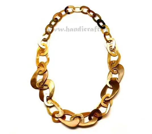 Honey Horn Necklace HD10134, handmade buffalo horn jewelry