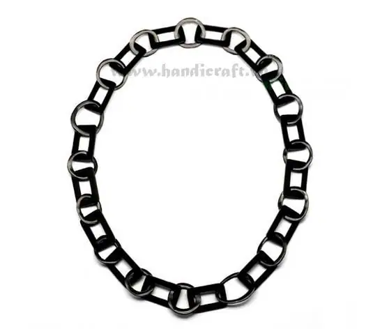 Round & Rectangular Horn HD10147, handmade buffalo horn jewelry