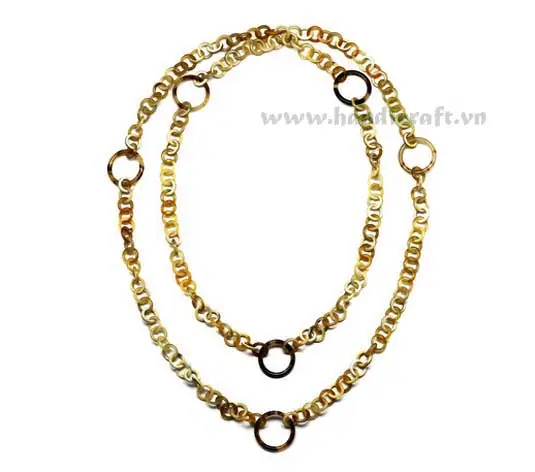 Long Natural Horn Necklace HD10155, handmade buffalo horn jewelry