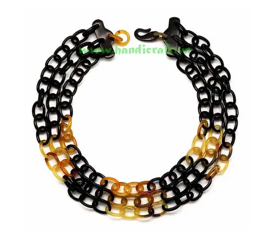 Triple Layer Horn Necklace HD10199, handmade buffalo horn jewelry