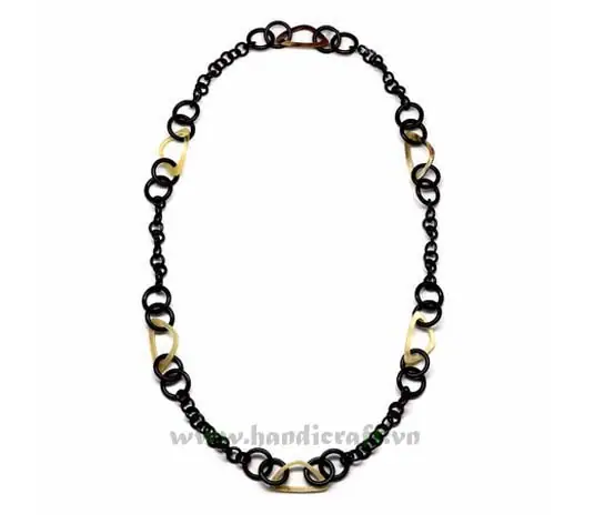 Organic Horn Necklace HD10209, handmade buffalo horn jewelry
