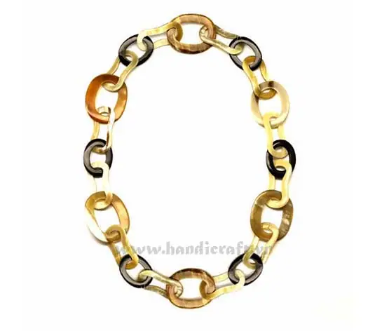 Large & Small Horn Links HD10212, handmade buffalo horn jewelry