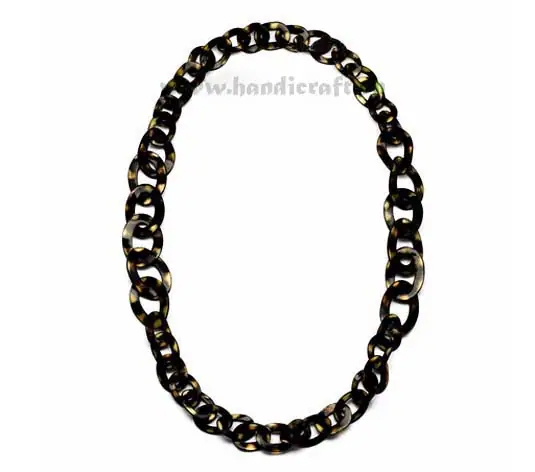 Horn Necklace Turtle Finished HD10222, handmade buffalo horn jewelry