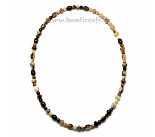 Horn Beaded Necklace HD10227, handmade buffalo horn jewelry