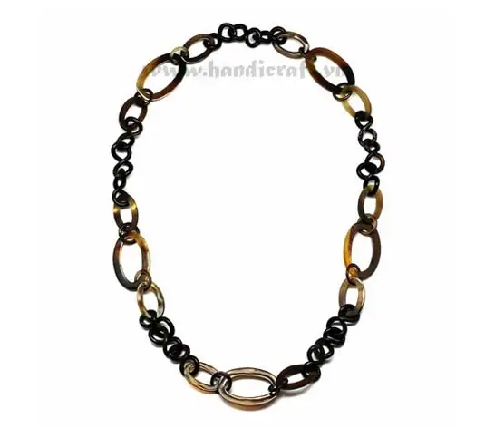 Horn Chain Necklace HD10238, handmade buffalo horn jewelry