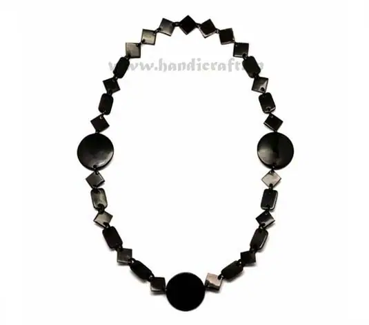 Black Horn Multi Shapes HD10254, handmade buffalo horn jewelry