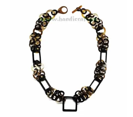 Double Horn Circles, Square & Rectangular HD10260, handmade buffalo horn jewelry
