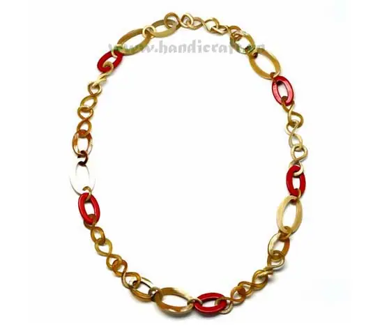 Oval Horn with Lacquer HD10286, handmade buffalo horn jewelry