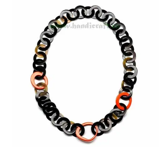 Dark Horn with Lacquer HD10290, handmade buffalo horn jewelry