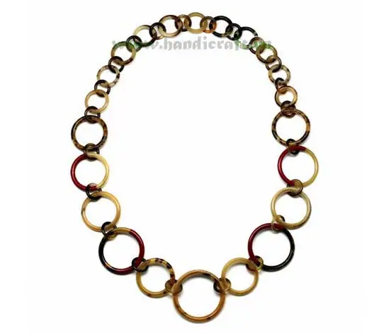 Natural Horn Circles HD10292, handmade buffalo horn jewelry
