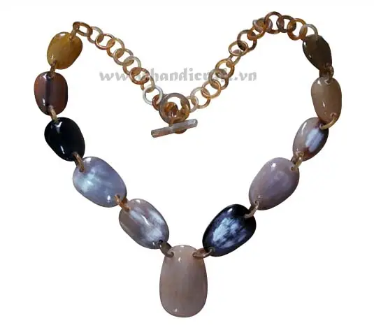 Buffalo Horn Chain HD10301, handmade buffalo horn jewelry