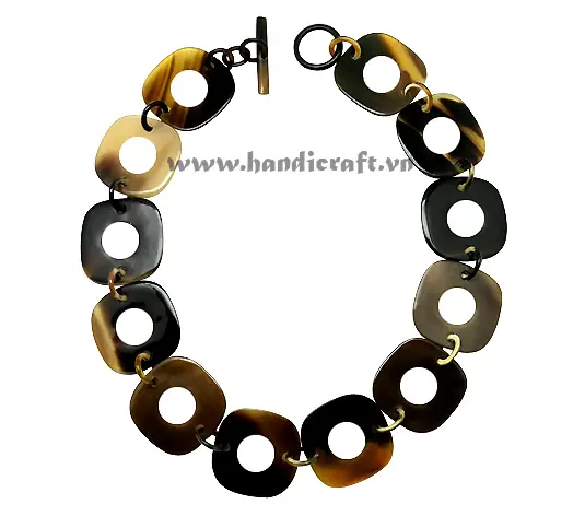 Dark Horn Necklace HD10344, handmade buffalo horn jewelry