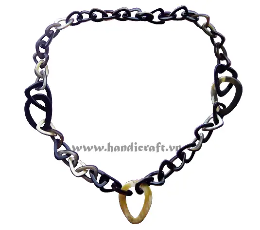Large & Small Triangles Horn Necklace HD10346, handmade buffalo horn jewelry