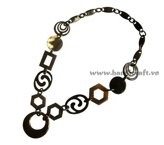 Dark Horn Necklace HD10363, handmade buffalo horn jewelry