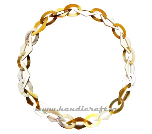 Diamond Horn Links Necklace HD10385, handmade buffalo horn jewelry