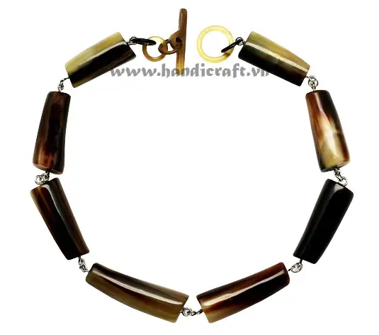 Solid Horn Link Necklace HD10388, handmade buffalo horn jewelry