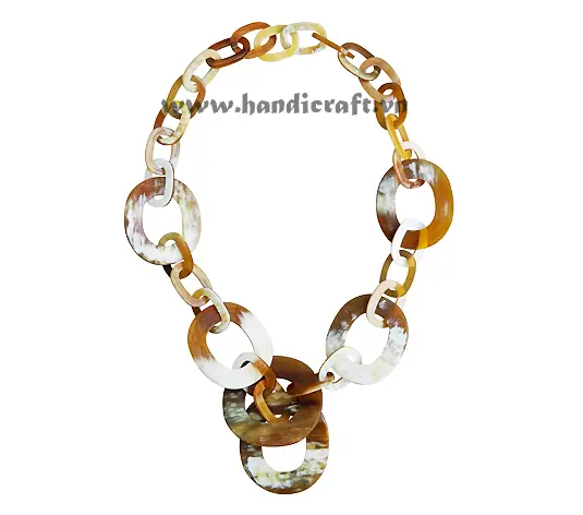 Natural Horn Necklace HD10408, handmade buffalo horn jewelry