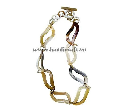 Horn Leaves Necklace HD10410, handmade buffalo horn jewelry