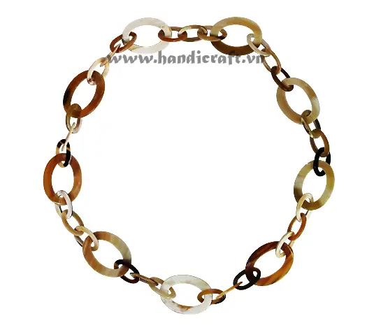 Natural Light Horn Necklace HD10449, handmade buffalo horn jewelry