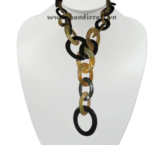 Buffalo Horn Necklace HD10506, handmade buffalo horn jewelry
