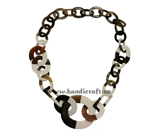 Buffalo Horn with White Lacquer HD10512, handmade buffalo horn jewelry