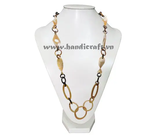 Long Horn Chain Necklace HD10548, handmade buffalo horn jewelry