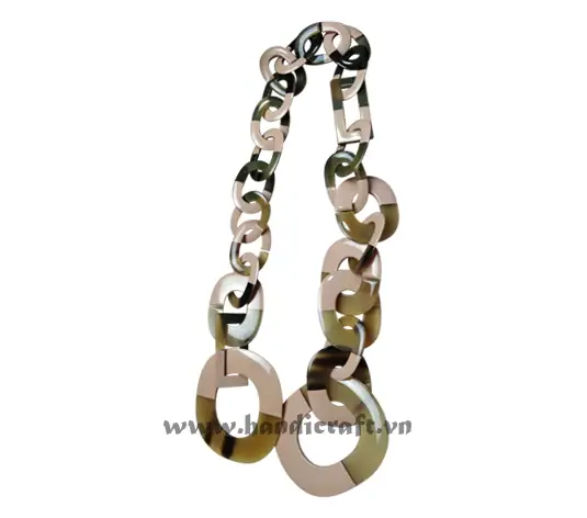 Oval Horn with Lacquer HD10603, handmade buffalo horn jewelry