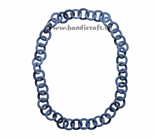 Round Horn Matte Finished HD10625, handmade buffalo horn jewelry