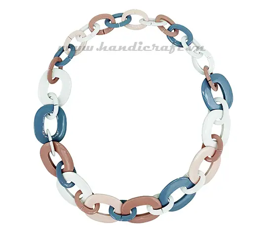 Oval Horn with Lacquer HD10631, handmade buffalo horn jewelry